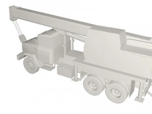 Kraz crane truck 3D Model