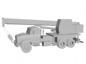 Kraz crane truck Modèle 3D