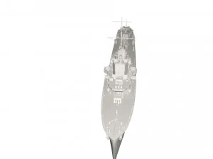 Military Ship 3D Model