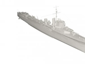 Military Ship 3D Model