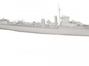 Military Ship 3D Model