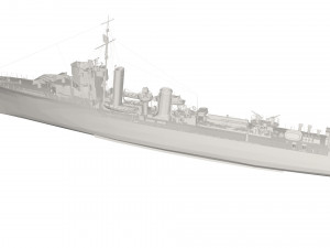 Military Ship 3D-Modell