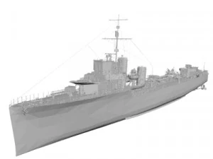 Military Ship 3D Model