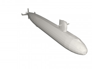 Military Ship submarine Model 3D