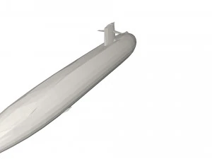 Military Ship submarine 3D Model