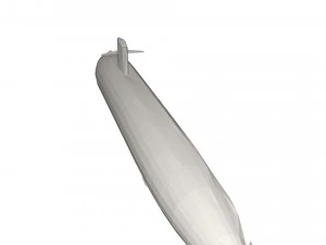 Military Ship submarine 3D Model