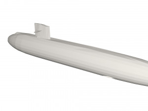 Military Ship submarine Model 3D