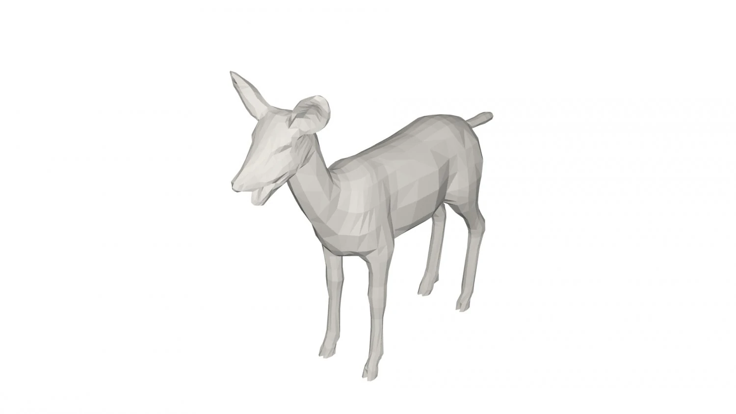 Deer Wild animal 3D Model .c4d .max .obj .3ds .fbx .stl .blend 