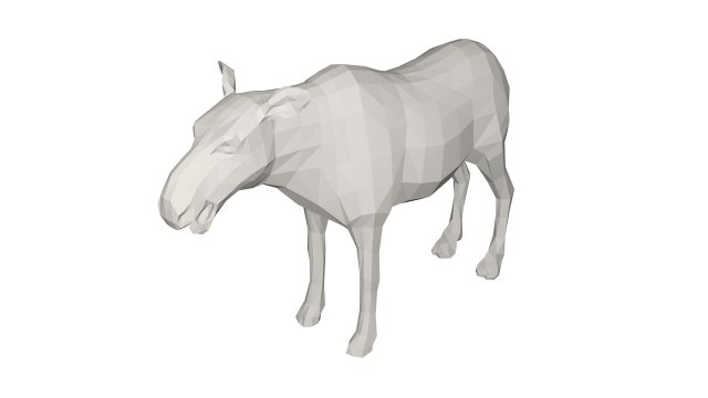 Mosse Wild animal Model 3D .c4d .max .obj .3ds .fbx .stl .blend 