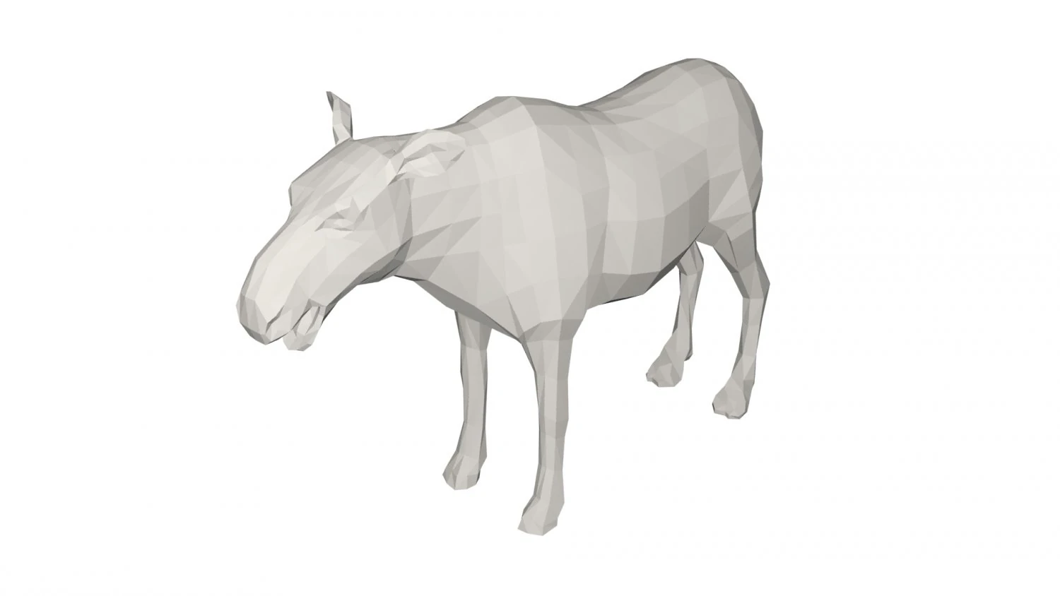 Mosse Wild animal 3D Model .c4d .max .obj .3ds .fbx .stl .blend 