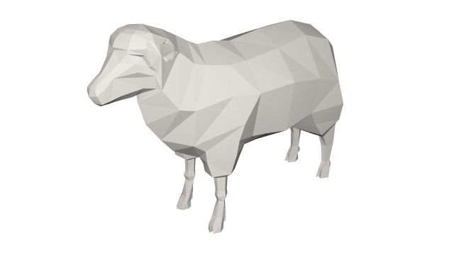Sheep 3D Model .c4d .max .obj .3ds .fbx .stl .blend 