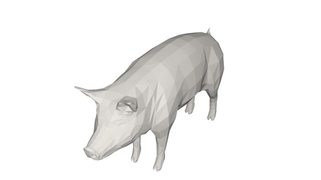 Pig 3Dモデル .c4d .max .obj .3ds .fbx .stl .blend 