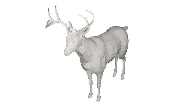 Deer - wild animal 3D 모델 .c4d .max .obj .3ds .fbx .stl .blend 