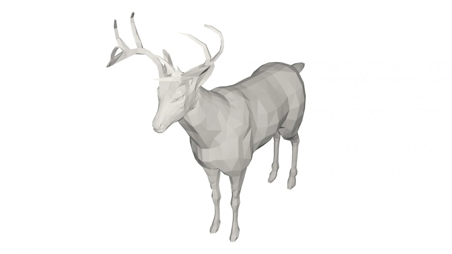 Deer - wild animal 3D Model .c4d .max .obj .3ds .fbx .stl .blend 