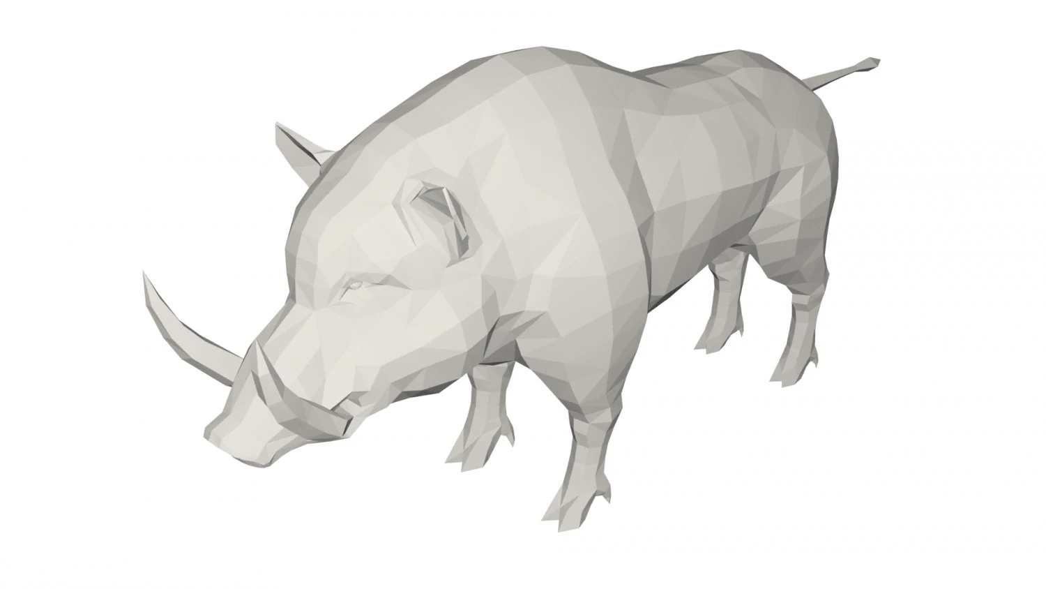 Boar -Wild animal 3D Model .c4d .max .obj .3ds .fbx .stl .blend 