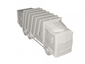Garbage truck Model 3D