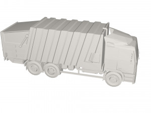 Garbage truck Model 3D