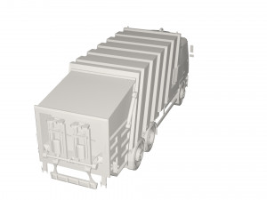 Garbage truck Model 3D