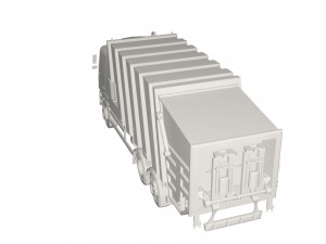 Garbage truck Model 3D