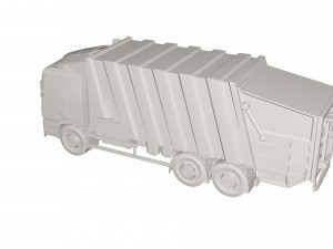 Garbage truck Model 3D