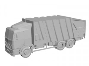 Garbage truck Model 3D