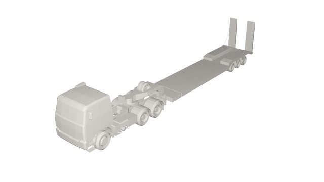 Large tow truck 3Dモデル .c4d .max .obj .3ds .fbx .stl .blend 
