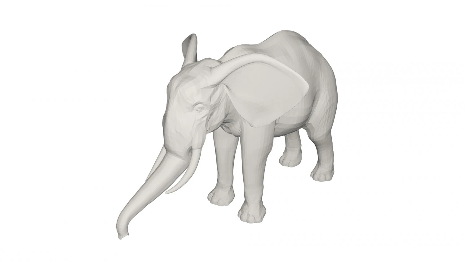 Elephant 3D Model .c4d .max .obj .3ds .fbx .stl .blend 