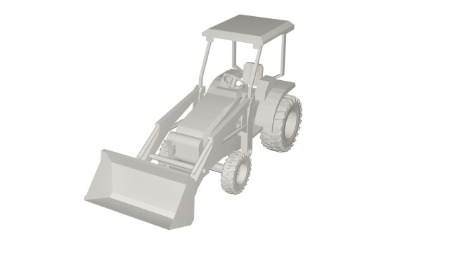 Tractor Modello 3D .c4d .max .obj .3ds .fbx .stl .blend 