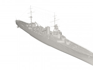 Military Ship Model 3D