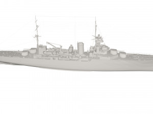 Military Ship Model 3D