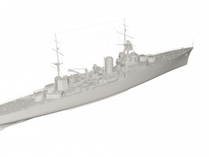 Military Ship Model 3D