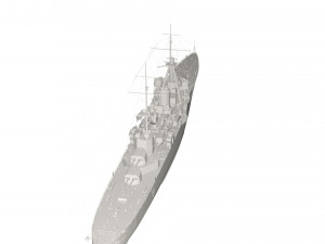 Military Ship Model 3D