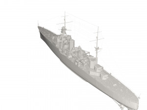 Military Ship Model 3D