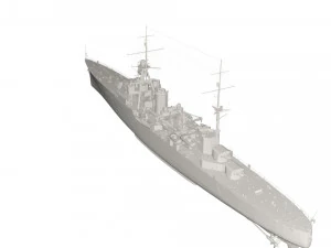 Statek wojskowy Model 3D