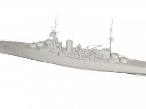 Military Ship Model 3D