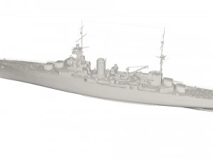 Statek wojskowy Model 3D