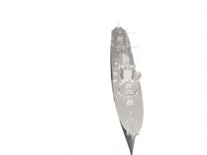 Military Ship 3D Model