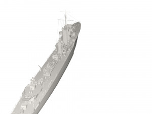 Military Ship 3D Model