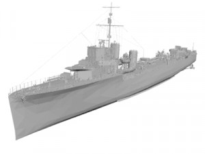 Military Ship 3D Model