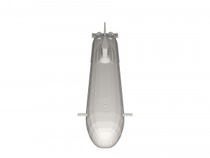 Military Ship submarine 3D 模型
