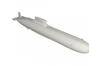 Military Ship submarine 3D 模型