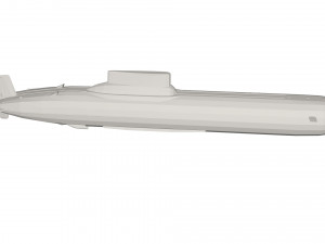 Military Ship submarine 3D 模型