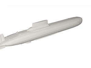 Military Ship submarine 3D Model