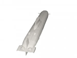 Military Ship submarine 3D Model