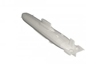 Military Ship submarine 3D Model