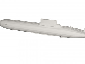 Military Ship submarine 3D 模型