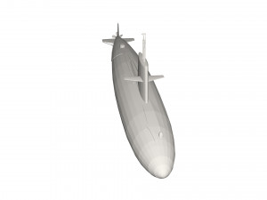 Military Ship submarine 3D मॉडल