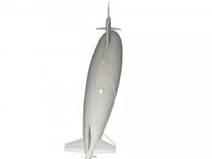 Military Ship submarine 3D Model