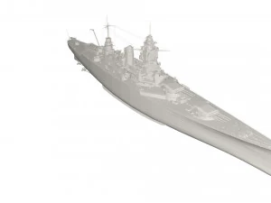 Military Ship 3D Model