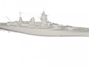 Military Ship 3D Model
